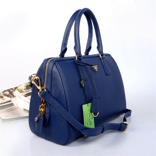 2014 Prada Saffiano Leather Two Handle Bag BN2780 royablue for sale